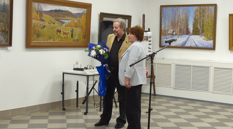 В Вышнем Волочке открылась выставка Бориса Петренко