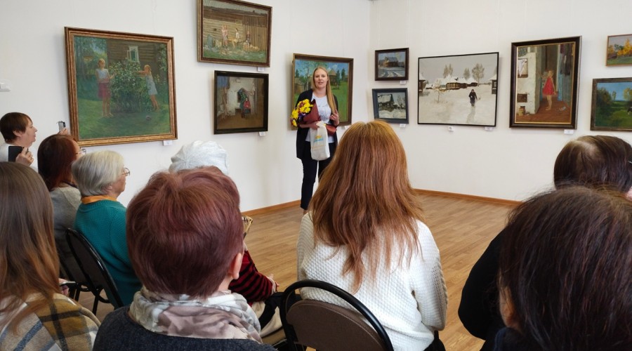 Вышневолочан приглашают посмотреть выставку живописи Анны Барских Учитель и ученики