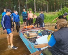 Спортсмены отделения гребли на байдарках и каноэ совершили многодневный поход по Вышневолоцкому водохранилищу