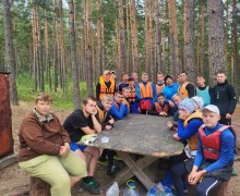 Спортсмены отделения гребли на байдарках и каноэ совершили многодневный поход по Вышневолоцкому водохранилищу