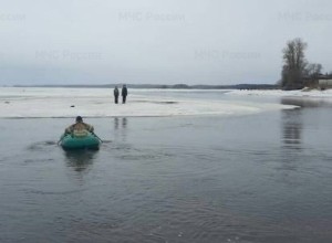 В Вышневолоцком городском округе спасли детей на льдине