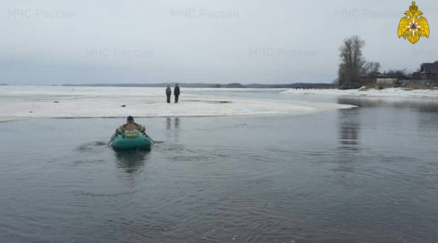 В Вышневолоцком городском округе спасли детей на льдине