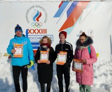Команда студентов ГБПОУ Вышневолоцкий колледж заняла первое место в эстафете по биатлону