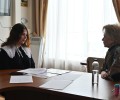 Юный журналист из Вышнего Волочка Белла Карапетян предложила несколько инициатив министру культуры Тверской области