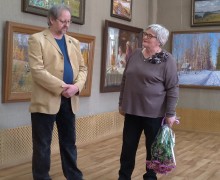 В Вышнем Волочке открылась выставка живописи Бориса Петренко 