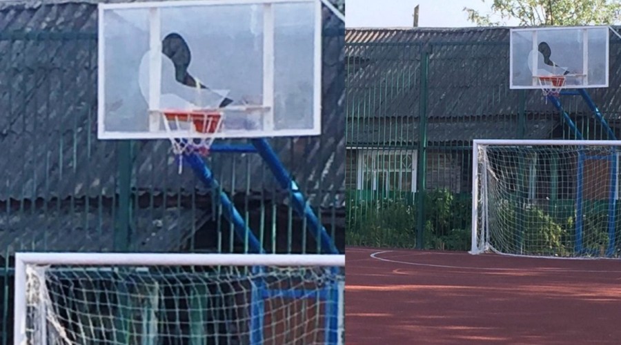 Власти Вышнего Волочка заявили, что заменят сломанный баскетбольный щит на обновленной спортплощадке до 1 сентября