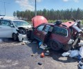 На трассе М-11 в Вышневолоцком районе в аварии пострадали четыре человека