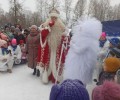 Дедушка Мороз из Великого Устюга зажёг огни на ёлочке в парке Текстильщиков на Вышневолоцкой