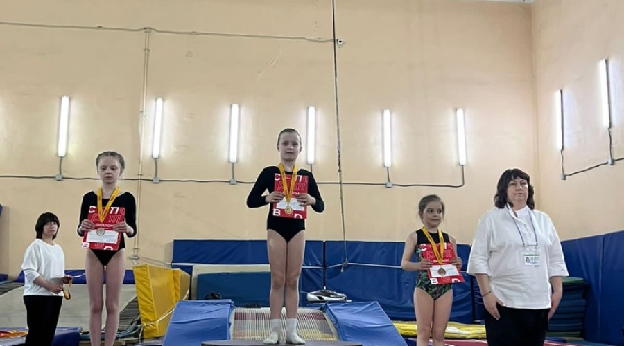 Юные вышневолоцкие спортсмены завоевали призовые места на областном турнире по прыжкам на акробатической дорожке