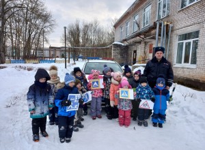 Вышневолоцкая Госавтоинспекция провела мероприятие по безопасности дорожного движения среди дошколят