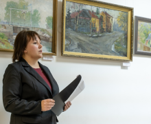 В Вышневолоцком краеведческом музее открылась выставка «Вышневолоцкая палитра». Видео
