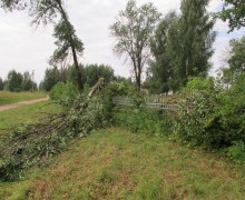 Последствия урагана в микрорайоне Горка Вышний Волочёк