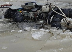 Дрында ушела под лед в Вышневолоцком округе