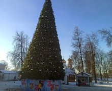 В Вышневолоцком городском округе установили к новогодним праздникам ёлочки