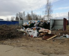 В микрорайоне Горка в Вышнем Волочке второй день не вывозят мусор. Народная новость