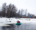 На акватории реки Цна в Вышневолоцком районе Тверской области под лед провалилась собака.