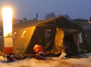 В Вышневолоцком районе на трассе М-10 оборудуют пункт обогрева для водителей