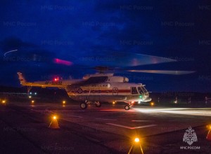 Санитарный вертолёт Ми-8 МЧС России вылетал в Вышневолоцкую ЦРБ 