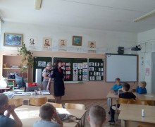 Автоинспектор посетила ребят из летнего лагеря СОШ № 10 г. Вышнего Волочка
